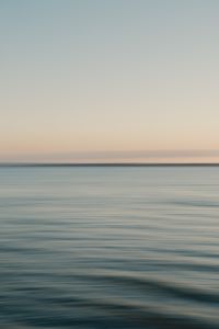 Kaboompics - Long Exposure Seascape Background, Pastel Sky Calm Water