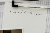 Kaboompics - Handwritten Invitation Card on Editorial Paper Collage