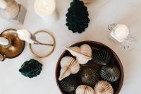 Kaboompics - Neutral Christmas Decorations Flat Lay on White Marble