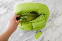 Kaboompics - Close-Up of a Lime Green Quilted Handbag