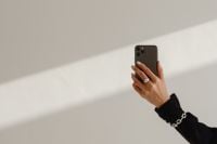 Kaboompics - Minimalist Smartphone Detail in a Sunlit Interior