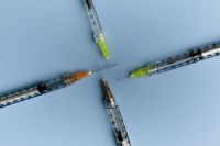 Kaboompics - Medical Syringes in Abstract Arrangement