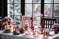 Kaboompics - Elegant Christmas Dinner Table with Candleholder and Flowers
