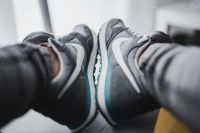 Kaboompics - Grey sport shoes