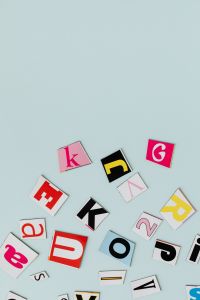 Kaboompics - Colorful Letter Collage for Typography Background