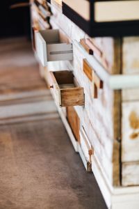 Kaboompics - Wooden installation with shelves