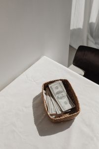 Kaboompics - Money Aesthetic Savings Basket