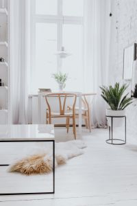 Living Room With Scandi Interior Design, Un'common Marble Table
