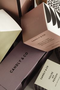 Kaboompics - Angled Close-Up of Fragrance Packaging Typography