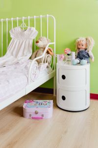 Children's room with bed and toys