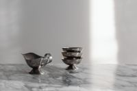 Kaboompics - Abstract Chrome Objects on Arabescato Marble