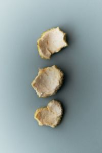 Kaboompics - Sliced Root Vegetable on Blue Background