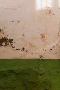 Kaboompics - Cracked White and Green Painted Wall