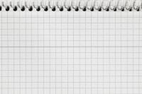 Kaboompics - White Graph Paper with Spiral Binding