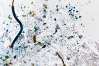 Kaboompics - Microplastic Debris Scattered On White Background