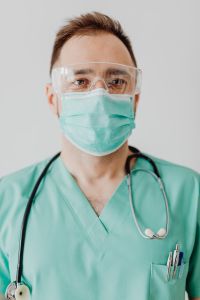 Kaboompics - Doctor Wearing Mask and Clear Safety Glasses