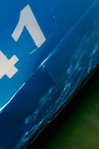 Kaboompics - Blue Fishing Boat Hull Close Up