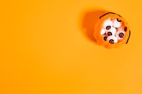 Kaboompics - Eyeball Candy Bucket With Copy Space