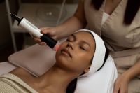 Kaboompics - Professional Facial Treatment with Electric Skincare Device