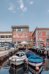 Kaboompics - Small Fishing Boats in a Narrow Naples Marina Channel
