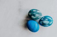 Kaboompics - Blue Easter Eggs