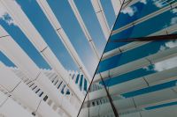 Kaboompics - Modern white building, EDP Headquarters of architect Aires Mateus, Lisbon, Portugal