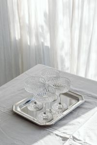 Kaboompics - Chrome Candelabra on Dark Wooden Table
