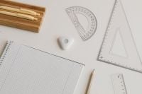 Kaboompics - Graph Notebook with Geometry Tools on White