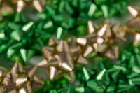 Kaboompics - Green and Gold Metallic Bow Background