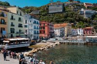 Kaboompics - Pastel Marina Grande Waterfront Beneath Green Hills