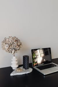Black Candle, Palo Santo and Home Office Still Life Photography