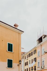 Kaboompics - Pastel Mediterranean Rooftops and Green Shutters in Rovinj
