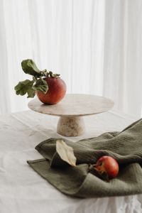 Rustic Apple Still Life Photography: Fresh Red Apples on Linen, Wood and Natural Stone