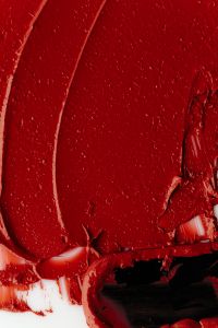 Kaboompics - Red Glossy Lipstick Texture