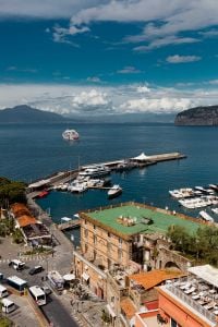 Kaboompics - Panoramic Italian Harbor View With Cruise Ship And Mountain Coast