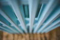 Kaboompics - Colourful wooden construction on the sand