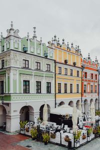 Kaboompics - Zamość Market Square with Colorful Townhouses