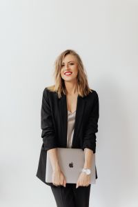 Professional Businesswoman Portraits with a Laptop