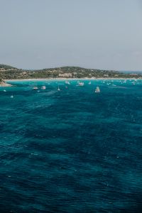 Kaboompics - Wide Coastal Bay with Yachts, Beach and Hillside Village