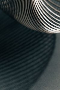 Abstract Silver Coil Textures and Dark Metallic Spring Backgrounds