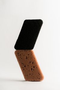 Kaboompics - Black and Brown Sponges Abstract Still Life