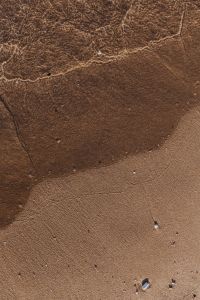Kaboompics - Fine Wave Edge Crossing Wet Sandy Shore