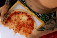 Kaboompics - Pizza in a Takeout Box on a Beach Towel