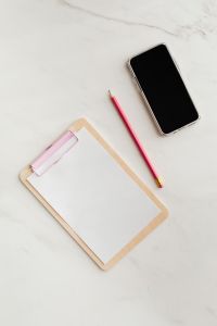 Clipboard on Table