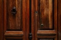 Kaboompics - Historic Double Wooden Doors Close-Up