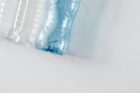 Kaboompics - Translucent Plastic Bottle with Water Droplets, Close-Up