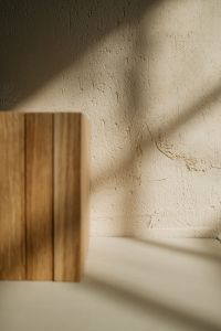 Kaboompics - Close-Up Wood Block with Natural Grain