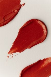 Kaboompics - Red Lipstick Swatches on White Background