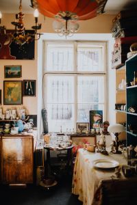 Antique Shop Interiors, Vintage Objects and Historical Details