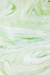 Kaboompics - Mint and White Marble-Like Paint Swirls for Pastel Abstract Background Design